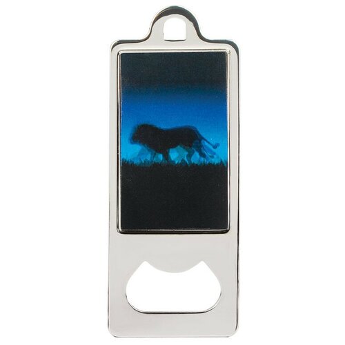 Открывалка металлическая BRAUBERG, 36х96 мм, объемное 3D-изображение, 