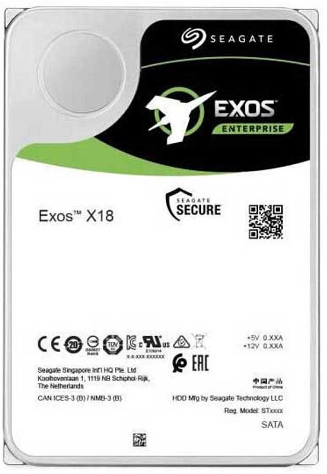 Жесткий диск Seagate EXOS X18 14tb SAS 7200rpm, 256mb ST14000NM004J