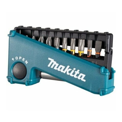 Набор бит MAKITA (PH, PZ, T, SL, магнитный держатель) 11 предметов