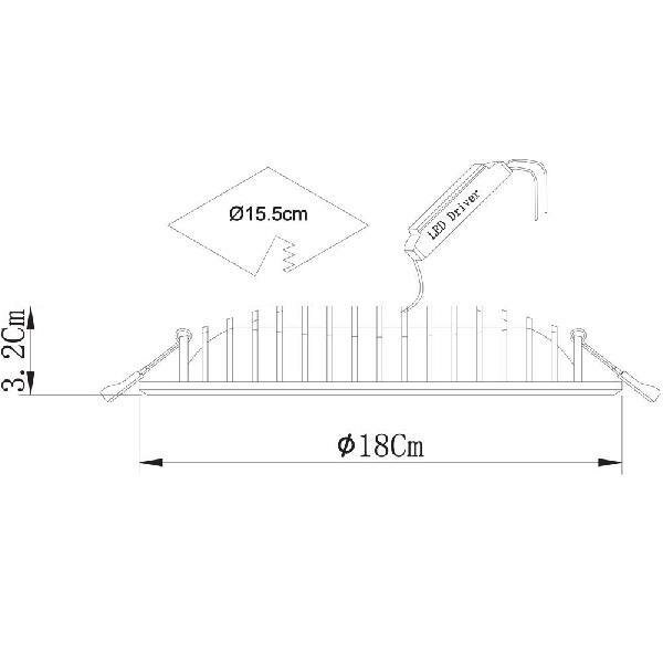 Встраиваемый светодиодный светильник Arte Lamp Sirio A7207PL-2WH - фотография № 15