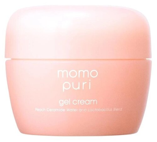 Momo puri Gel Cream Peach ceramide water and lactobacillus blend Крем-гель для лица с лактобактериями и керамидами, 80 мл, 6 шт.