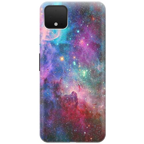 фото Cиликоновый чехол на google pixel 4 / гугл пиксель 4 с принтом "волшебный космос" gosso