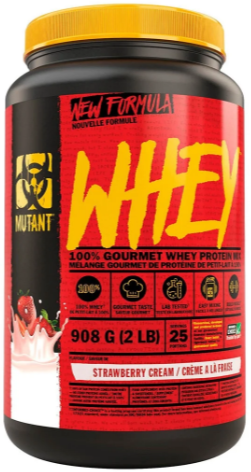 Mutant Whey 908 гр 2lb банка (Mutant) Клубника-крем