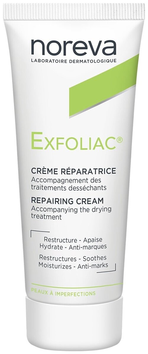 Noreva laboratories Exfoliac Крем Creme reparatrice, 40 мл