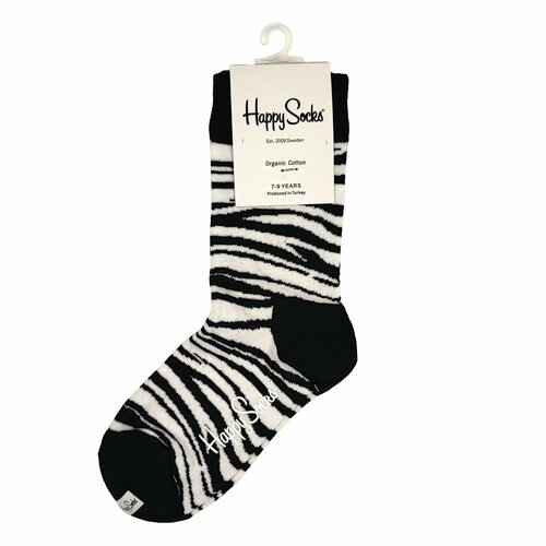 Носки Happy Socks, размер 32/35, черный, белый