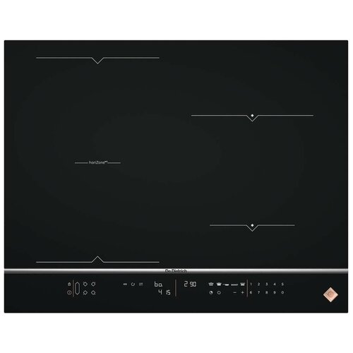 Индукционная варочная панель De Dietrich DPI7686XP, цвет панели черный, цвет рамки серебристый