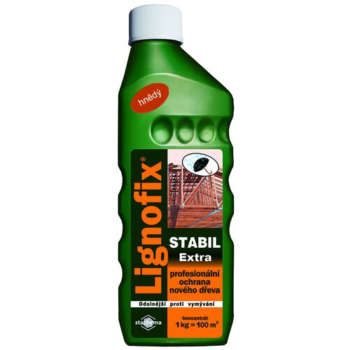 Профилактический антисептик для древесины Lignofix Stabil Extra, коричневый, концентрат, 1кг