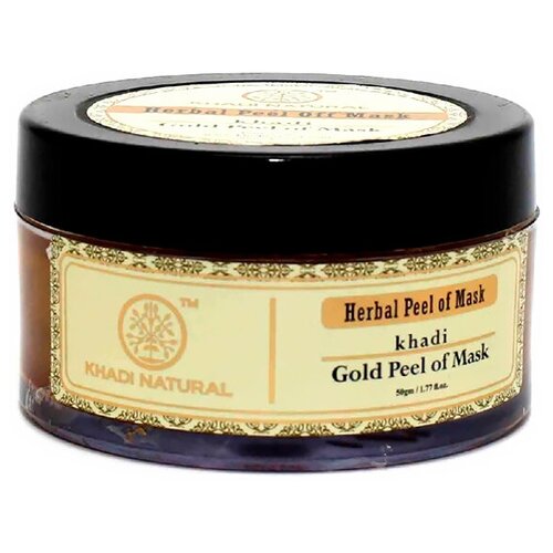 Khadi Natural очищающая маска для лица Gold peel of mask, 50 мл herbal face pack khadi sandalwood khadi natural травяная маска для лица сандаловое дерево кхади нэчрл 50 г