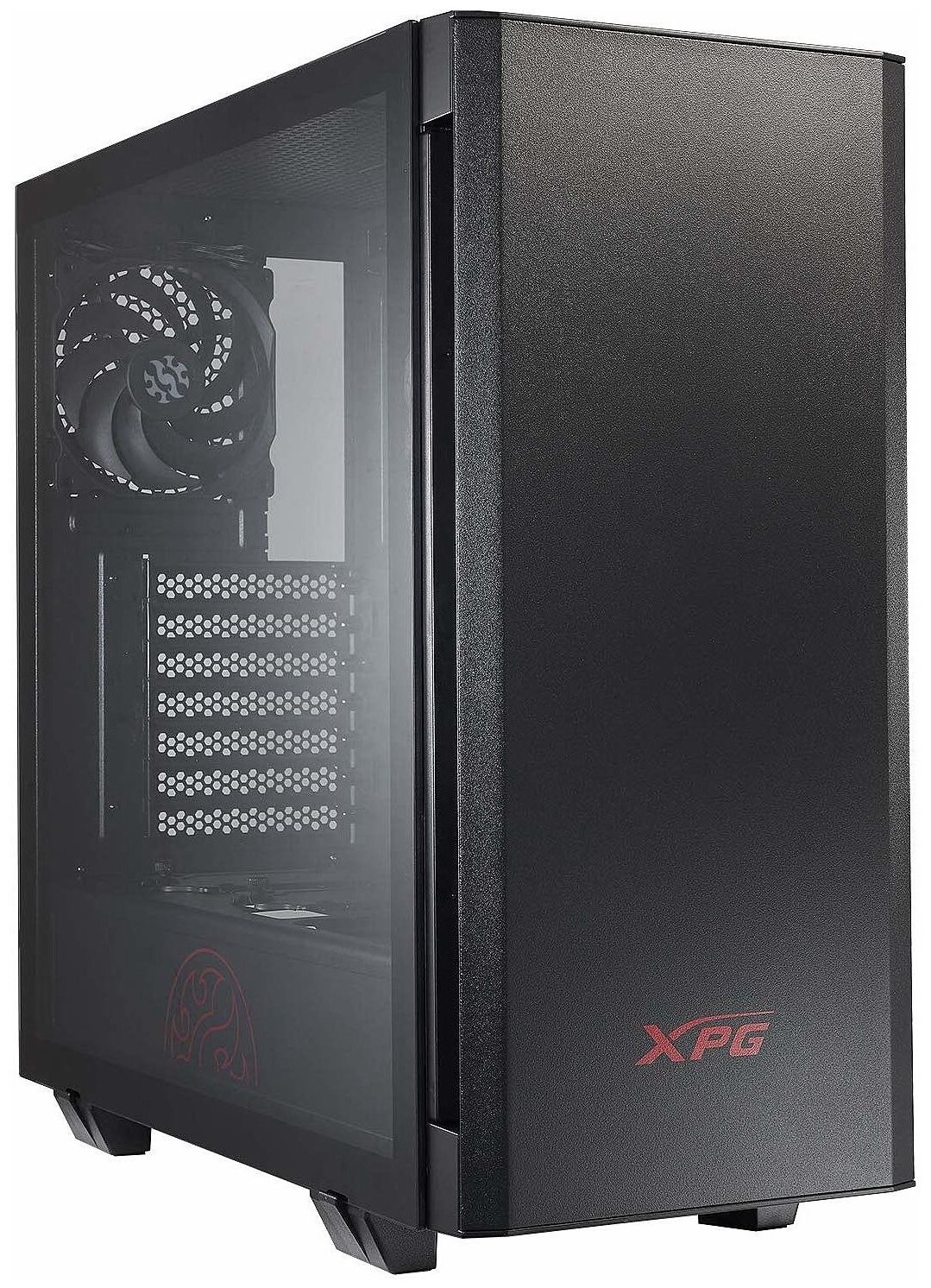 Корпус MidiTower XPG INVADER black (ATX, без БП, ARGB, 2xUSB3.2 Type-A) (INVADER-BKCWW)