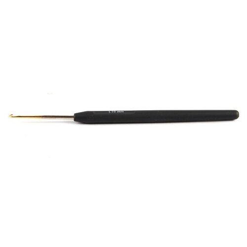 Крючок Knit Pro Steel 30865, длина 14.5 см, черный/золотистый/серебристый