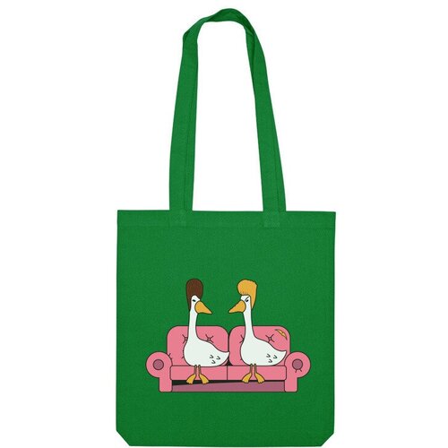 фото Сумка шоппер us basic, зеленый