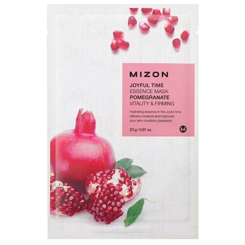 Mizon Joyful Time Essence Mask Pomegranate Тканевая маска с экстрактом граната, 23 г