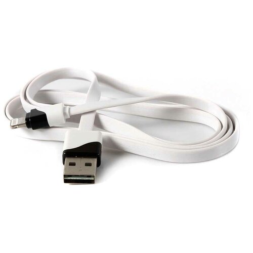 USB кабель Pro Legend плоский Iphone 5, 6s, 8 pin, 1м, белый