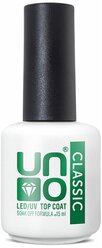 UNO Верхнее покрытие Classic Top Coat, прозрачный, 15 мл