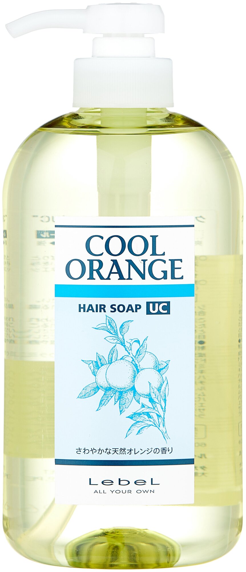 Lebel Cosmetics шампунь Cool Orange Hair Soap Ultra Cool, 600 мл