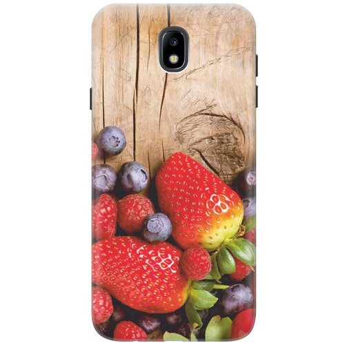фото Gosso ультратонкий силиконовый чехол-накладка для samsung galaxy j7 (2017) с принтом "дерево фруктов"