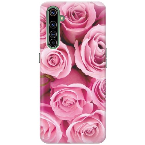 фото Cиликоновый чехол на realme x50 pro / рилми х50 про с принтом "букет роз" gosso