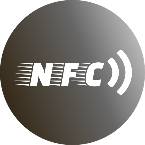 NFC Метка | NFC Наклейка серого цвета