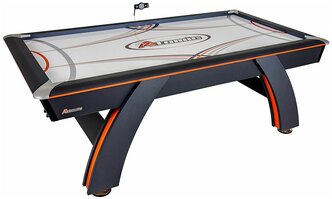 Игровой стол для аэрохоккея Atomic Contour черный/оранжевый