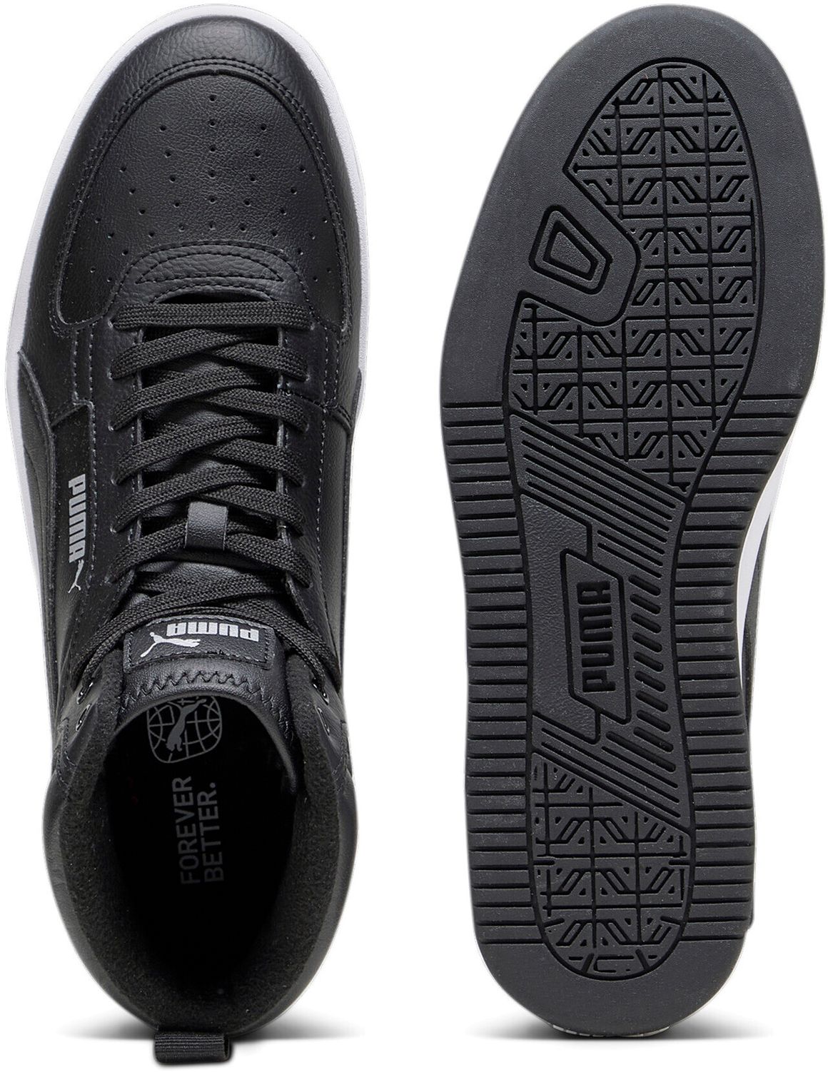 Кеды PUMA Caven 2.0 Mid WTR, размер 7 UK, черный — фото 1