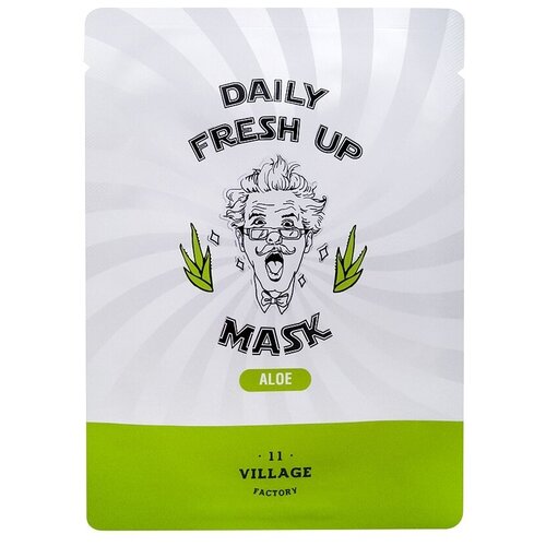 Купить VILLAGE 11 FACTORY Тканевая маска с экстрактом алоэ Daily Fresh Up Mask Aloe, 20 г.