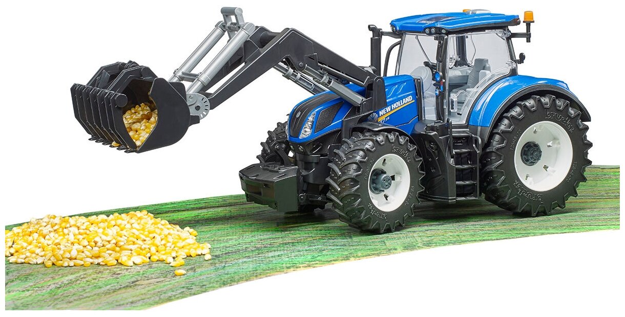 Машинка Трактор New Holland Bruder - фото №3