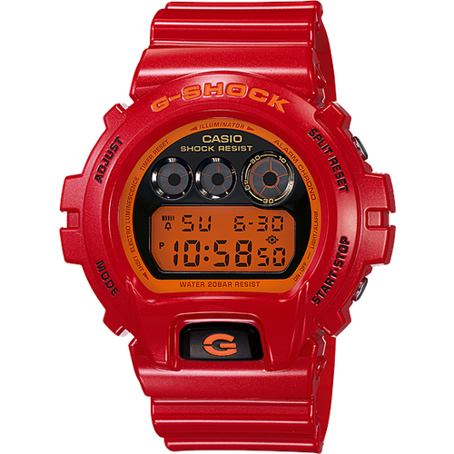 Наручные часы CASIO G-Shock DW-6900CB-4DS, оранжевый, черный