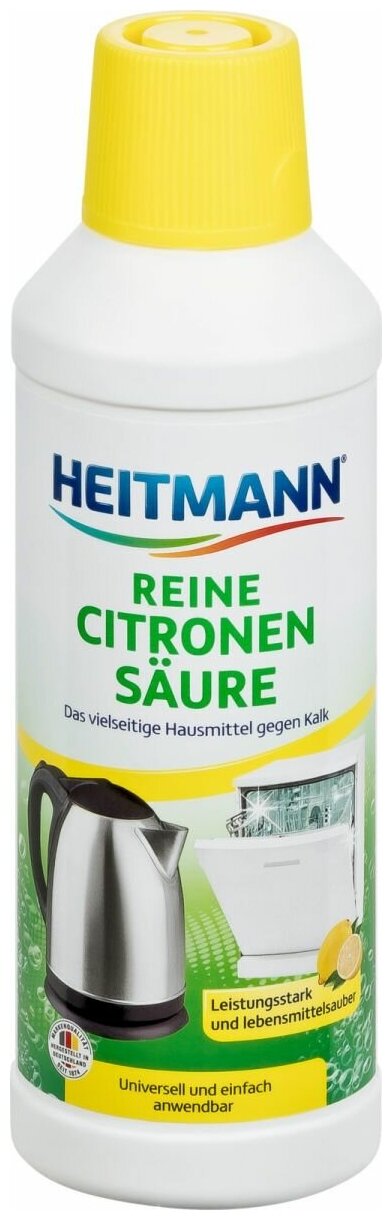 Средство от накипи Heitmann Антинакипин с лимонной кислотой 500мл - фото №2