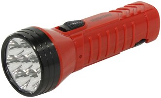 Аккумуляторный светодиодный фонарь 7 LED с прямой зарядкой Smartbuy, красный (SBF-95-R)/120