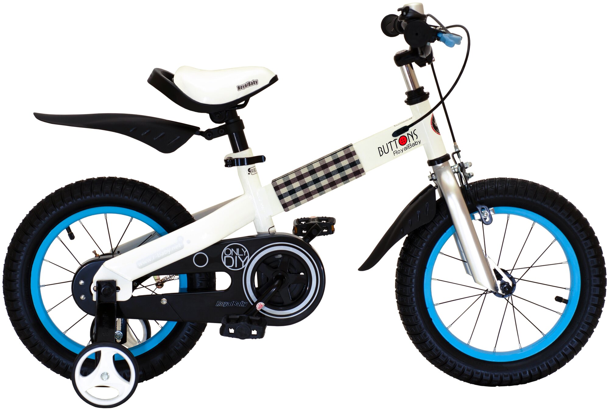 Детский велосипед Royal Baby Buttons Steel 14 (2020) 14 Синий