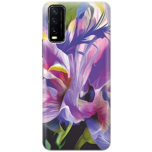 фото Cиликоновый чехол на vivo y20 / виво у20 с принтом "цветочная абстракция" gosso