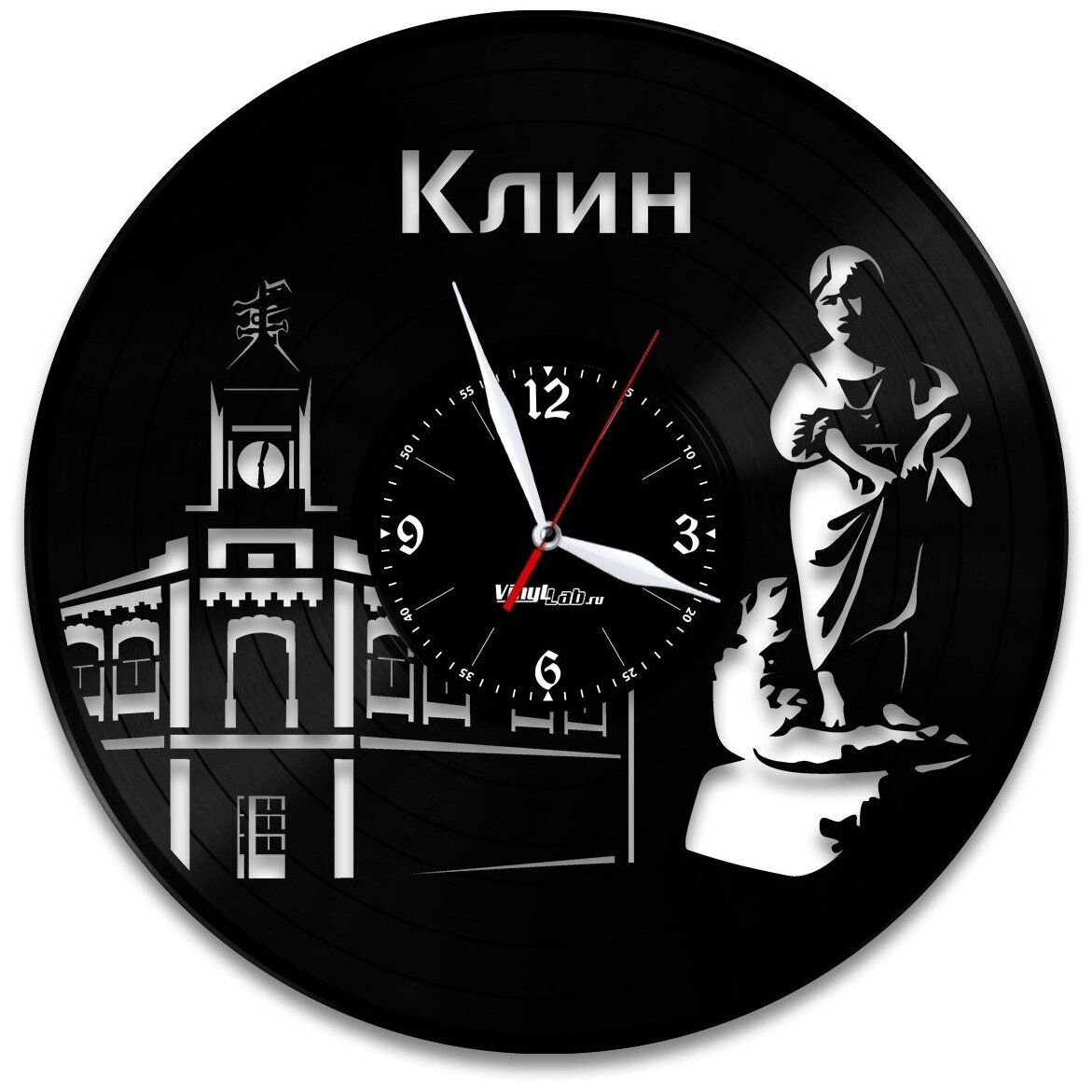 Часы из виниловой пластинки (c) VinylLab Клин
