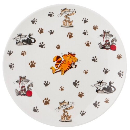 фото Lefard тарелка закусочная веселые друзья 20.5 см белый