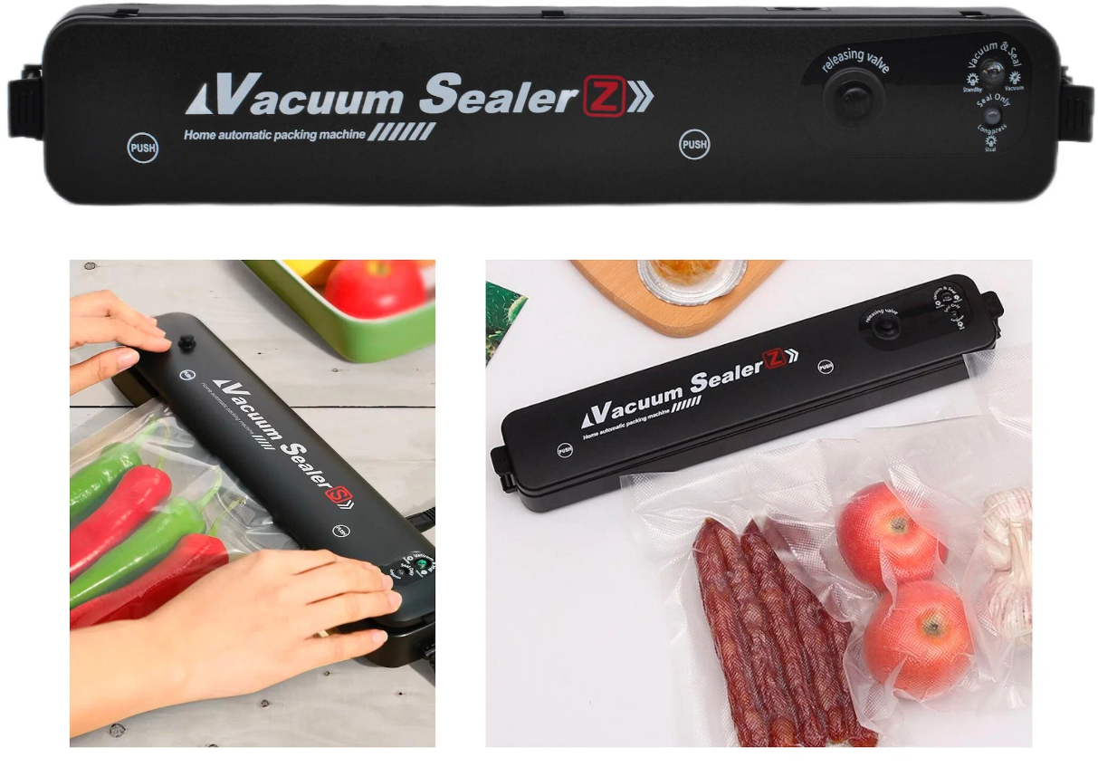 Вакуумный упаковщик Vacuum Sealer для запайки пакетов / Вакууматор для герметизации продуктов - фотография № 2