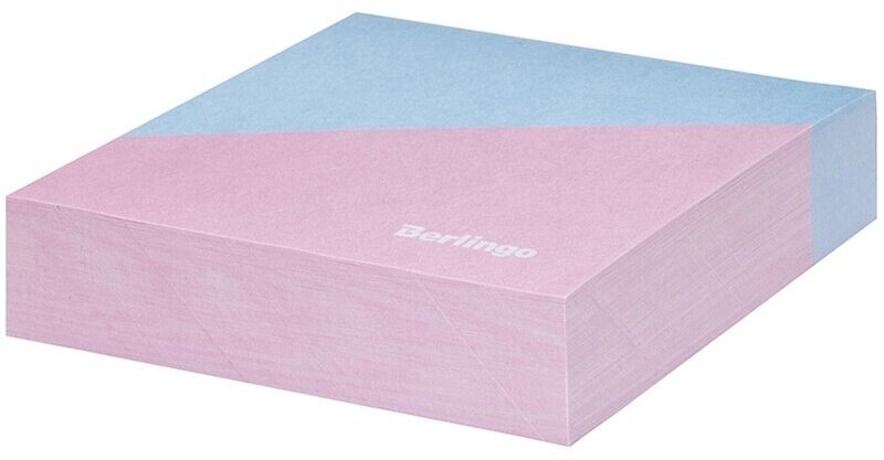 Блок для записи Berlingo декоративный "Haze" 8,5х8,5х2 см, розовый, голубой, 200 листов LNn_00059