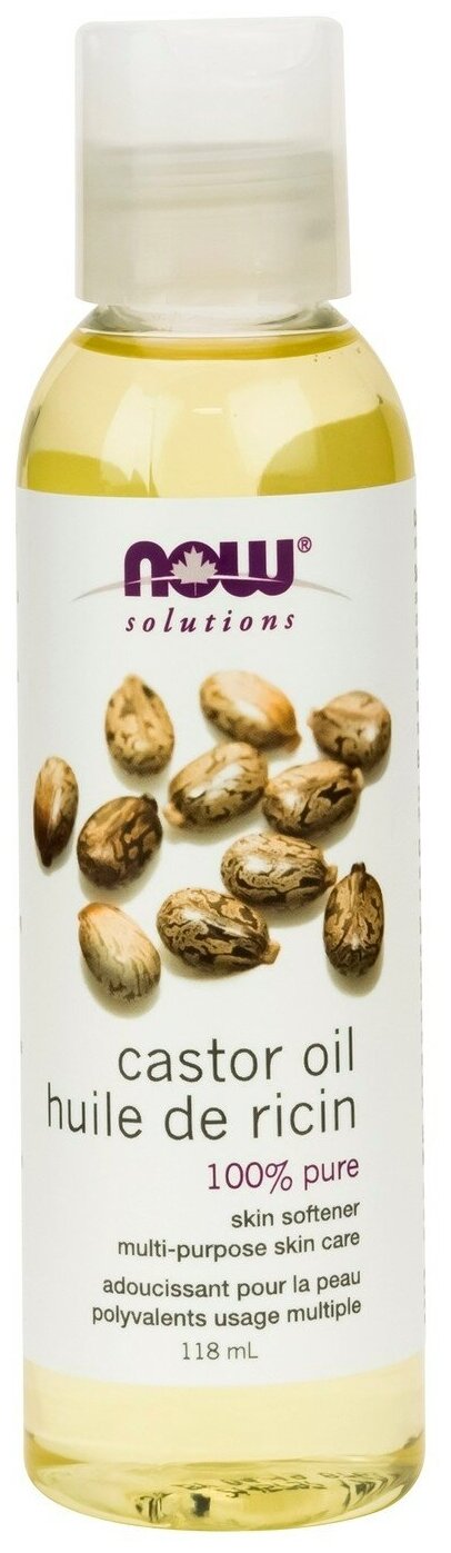 фото NOW Масло для тела Castor oil