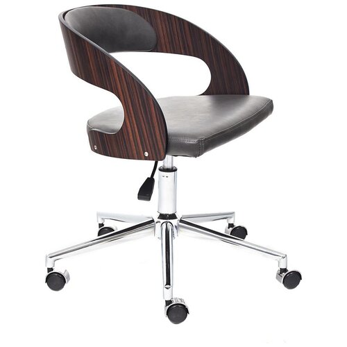 фото Компьютерное кресло tetchair jazz офисное, обивка: искусственная кожа, цвет: коричневый/черный 4231