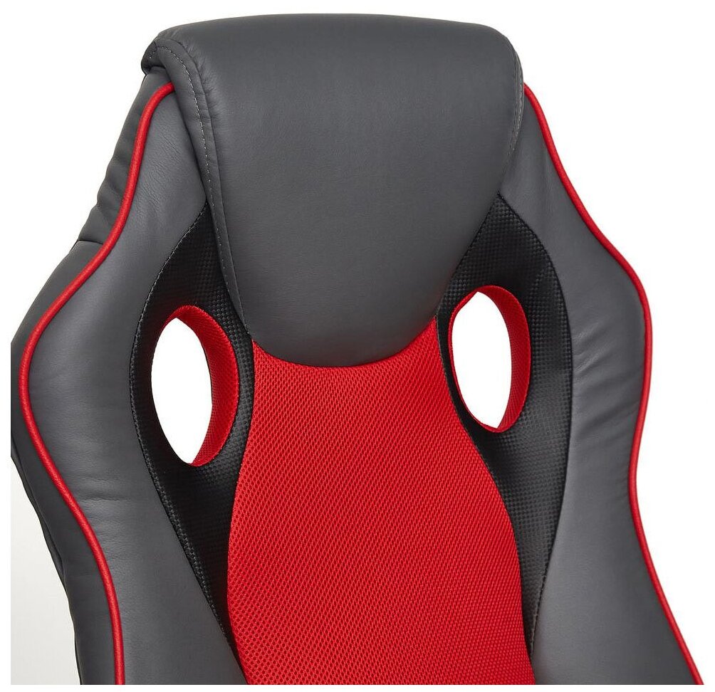 Игровое кресло Tetchair (Grey/Red) - фото №8