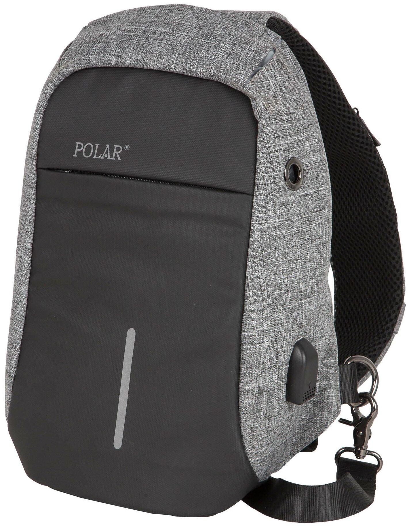 Рюкзак однолямочный POLAR INC Polar П0075, серый 4,8 л