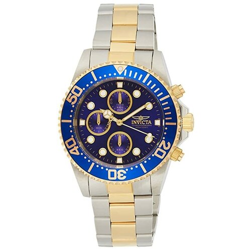 фото Наручные часы invicta men's pro diver steel and gold tone stainless steel quartz watch, two tone (model: 1773)