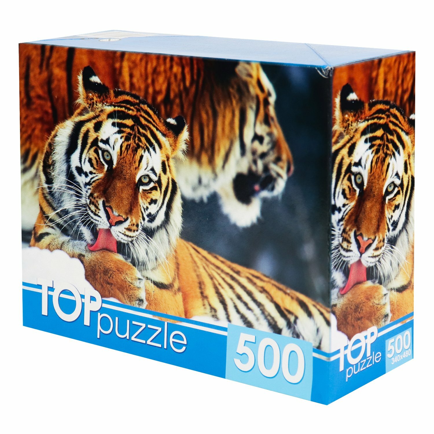 TOPpuzzle-500 "Два тигра" (КБТП500-6797) Рыжий кот - фото №2