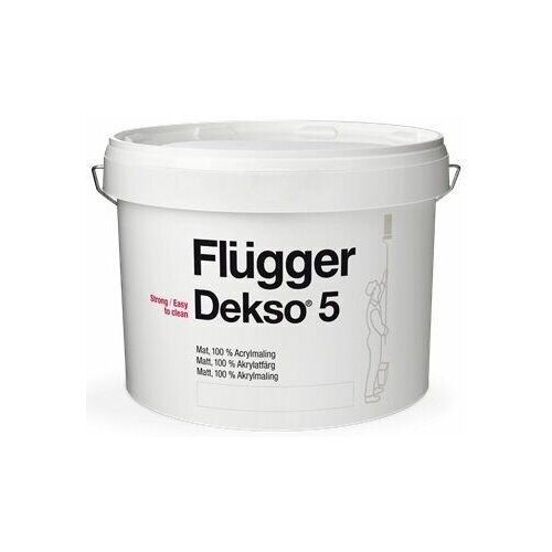 Акриловая краска Flugger Dekso 9,1 л, матовая