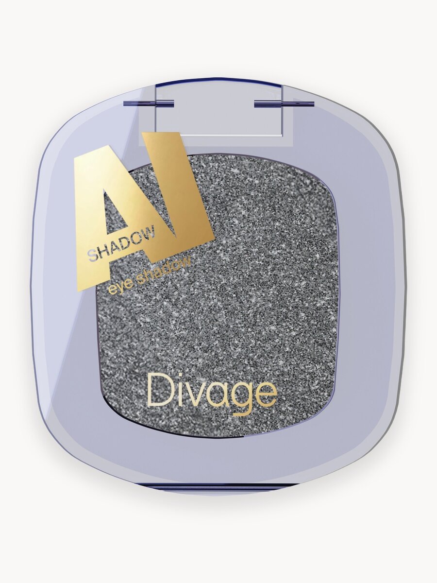 Divage Тени для век компактные сияющие Ai Shadow Тон 04 nightfall черное сияние