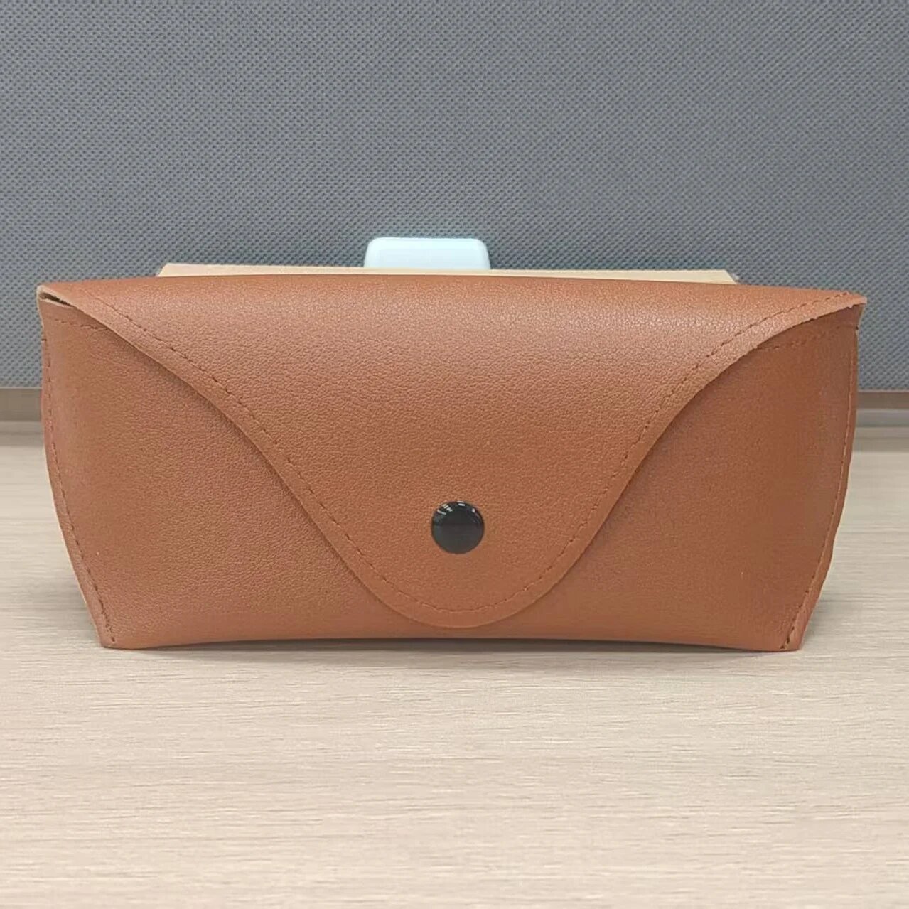 Кожаная сумка для очков Коричневый, Brown