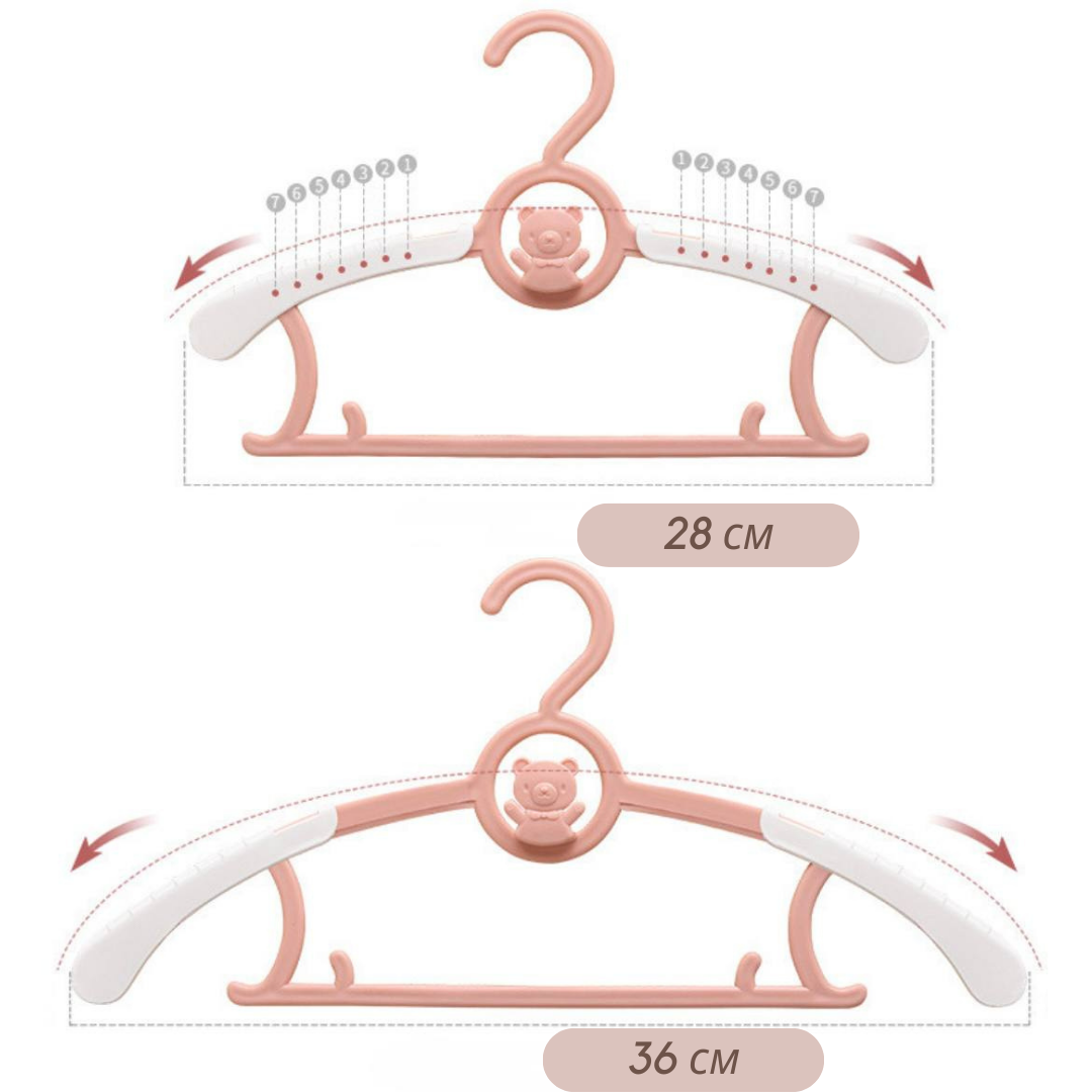 Вешалка плечики для детской одежды раздвижные - фотография № 3