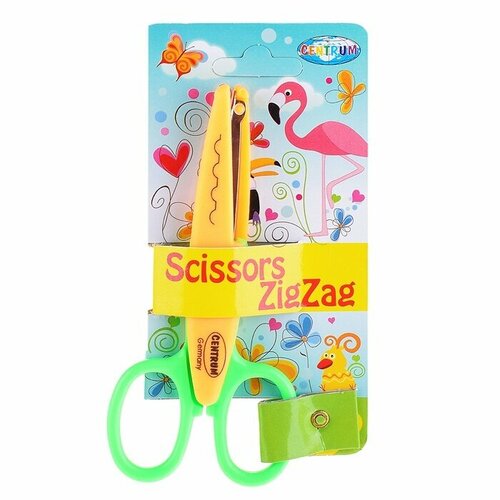 Ножницы детские Centrum Zig-Zag, 13 см, на листе (80184)