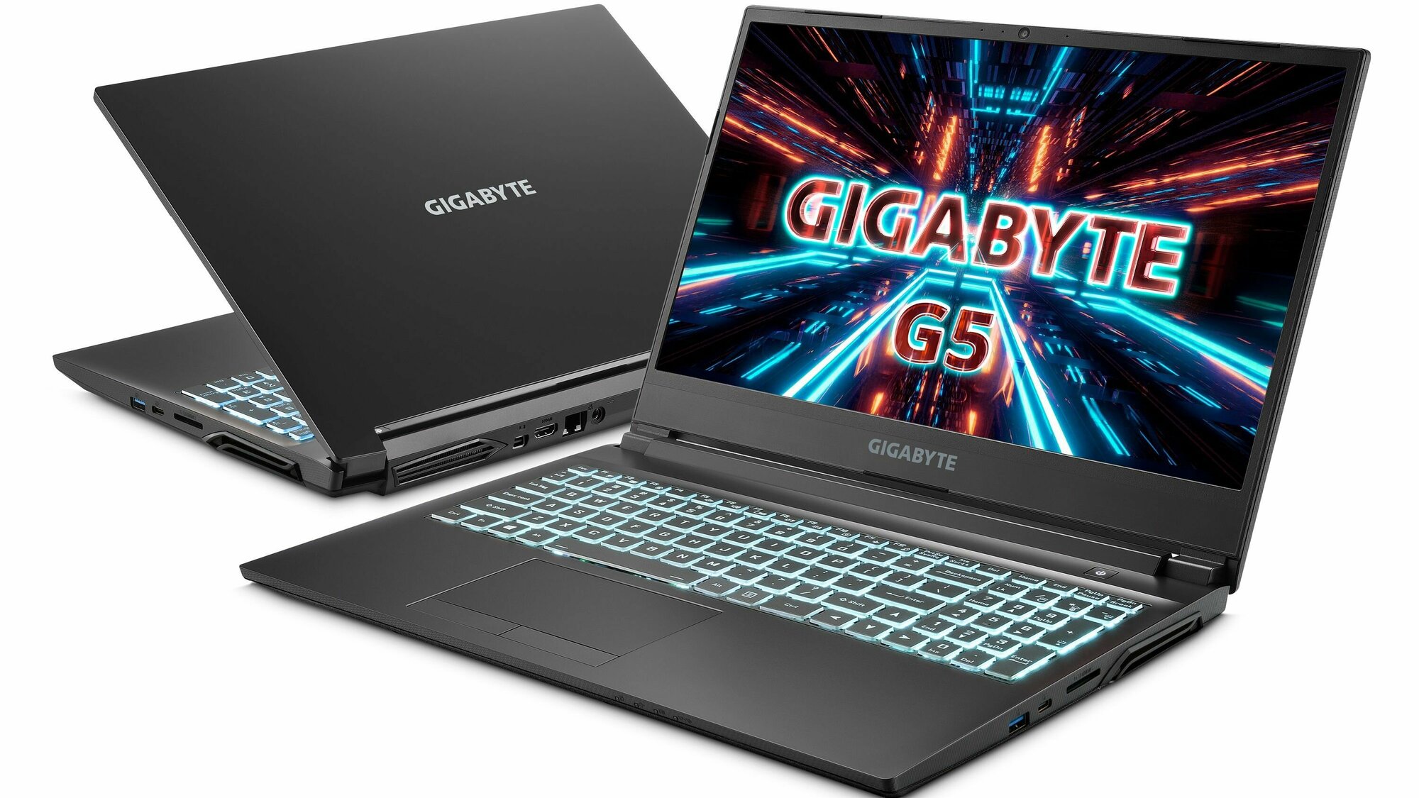 Ноутбук Gigabyte G5 Core i5 12500H/8Gb/SSD512Gb/15.6"/RTX 4050 6Gb/IPS/FHD/144hz/noOS/black (MF-E2KZ333SD)