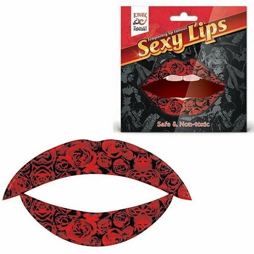 Lip Tattoo Алая роза Erotic Fantasy