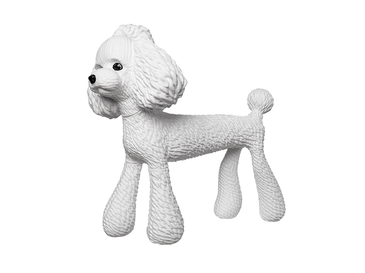 Манекен собаки AFELLOW "Пудель", белый, 38.5х18.5х34.5см АС-КАПИТАЛ (манекены) - фото №5