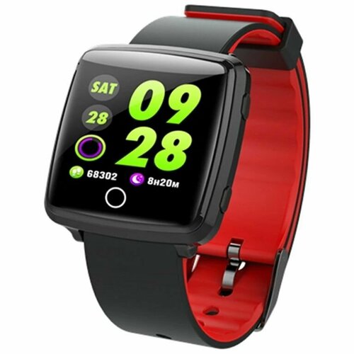 Умный фитнес-браслет Aspect BL89 Смарт-часы для спорта С измерением давления С пульсометром С шагомером Чёрный красный 247000₽